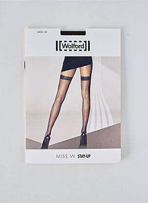 Bas stretch marron WOLFORD femme