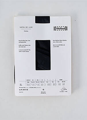 Chaussettes maille opaque noir WOLFORD femme