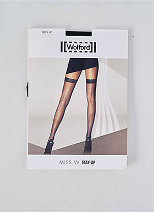 Bas noir WOLFORD pour femme