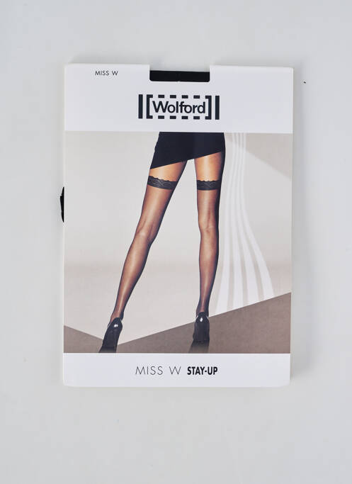 Bas stretch noir WOLFORD femme
