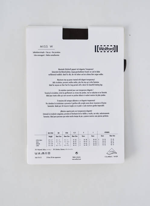 Bas marron WOLFORD pour femme