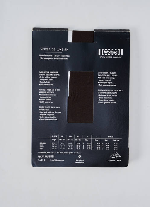 Bas marron WOLFORD pour femme