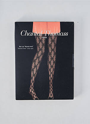 Bas imprimé fantaisie blanc CHANTAL THOMASS femme