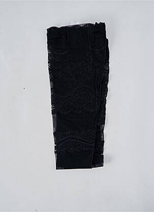 Bas tissage dentelle noir COTTON CLUB femme