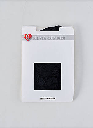 Chaussettes stretch noir SILVIA GRANDI femme