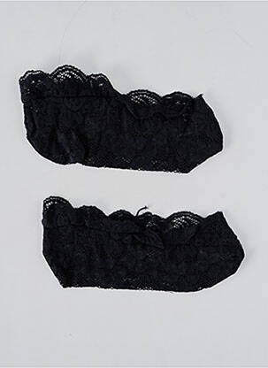 Chaussettes légère et transparente noir SILVIA GRANDI femme