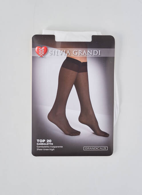 Chaussettes blanc SILVIA GRANDI pour femme