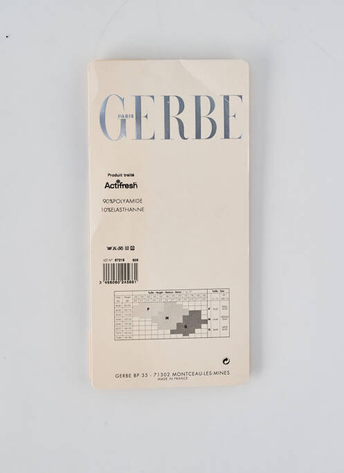 Chaussettes bleu clair GERBE femme