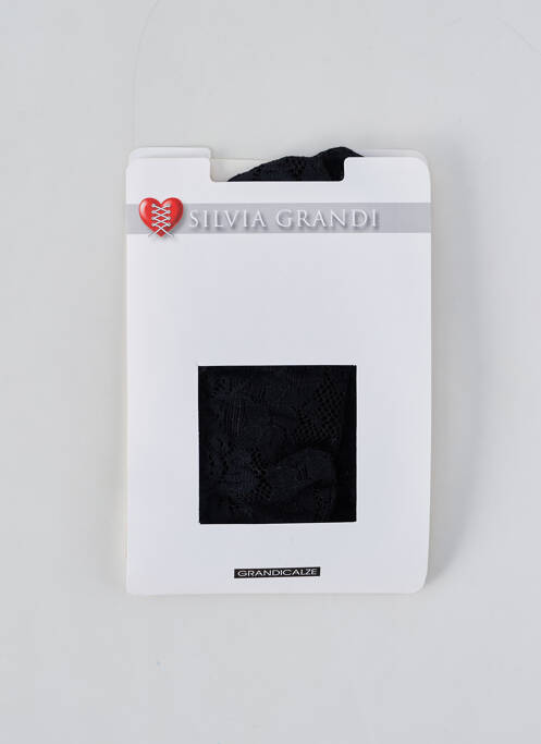 Chaussettes noir SILVIA GRANDI pour femme
