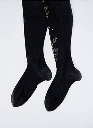 Bas sérigraphie avec strass noir BARAZANDEH femme