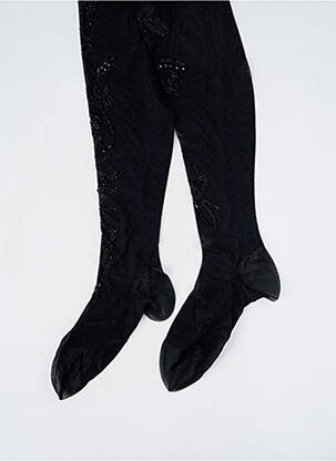 Bas sérigraphie avec strass noir BARAZANDEH femme