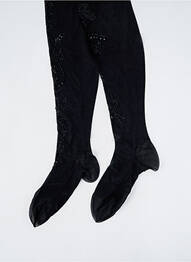 Bas sérigraphie avec strass noir BARAZANDEH femme