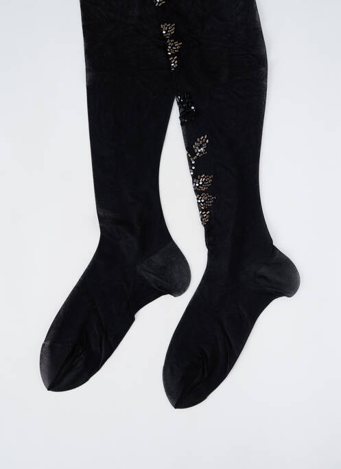 Bas sérigraphie avec strass noir BARAZANDEH femme
