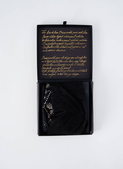 Bas sérigraphie avec strass noir BARAZANDEH femme