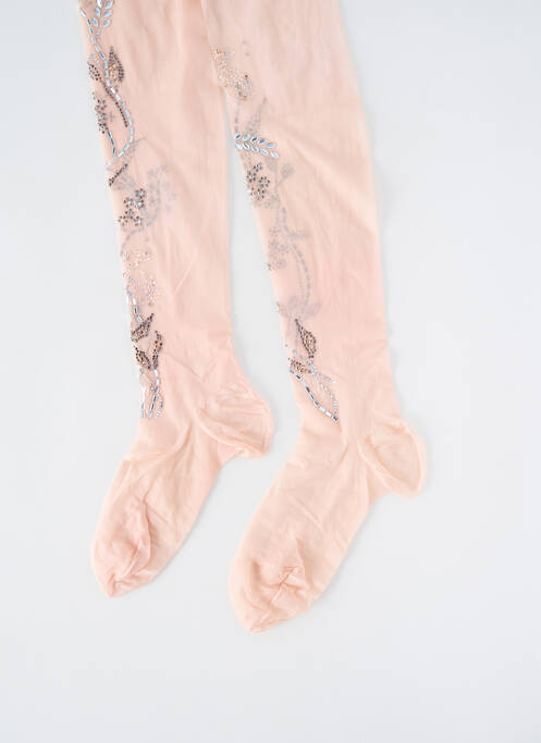 Bas sérigraphie avec strass rose BARAZANDEH femme