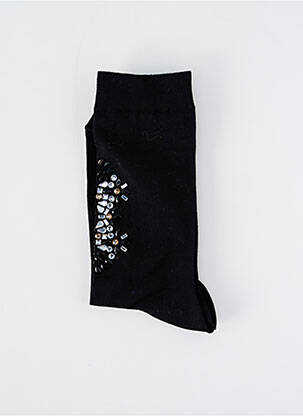 Chaussettes maille opaque noir BARAZANDEH femme