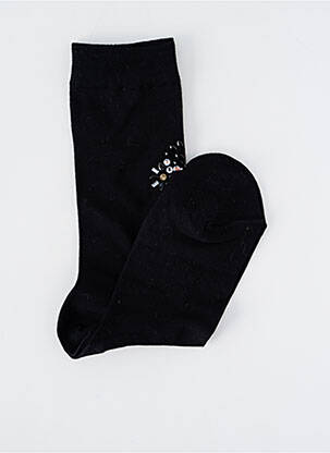 Chaussettes maille opaque noir BARAZANDEH femme