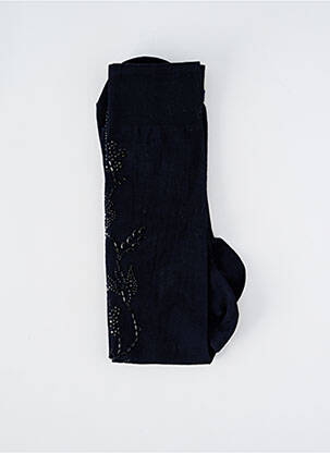 Chaussettes maille opaque bleu BARAZANDEH femme