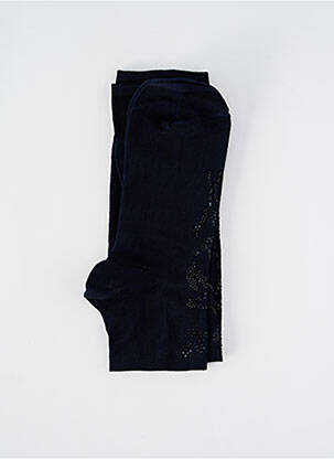 Chaussettes maille opaque bleu BARAZANDEH femme