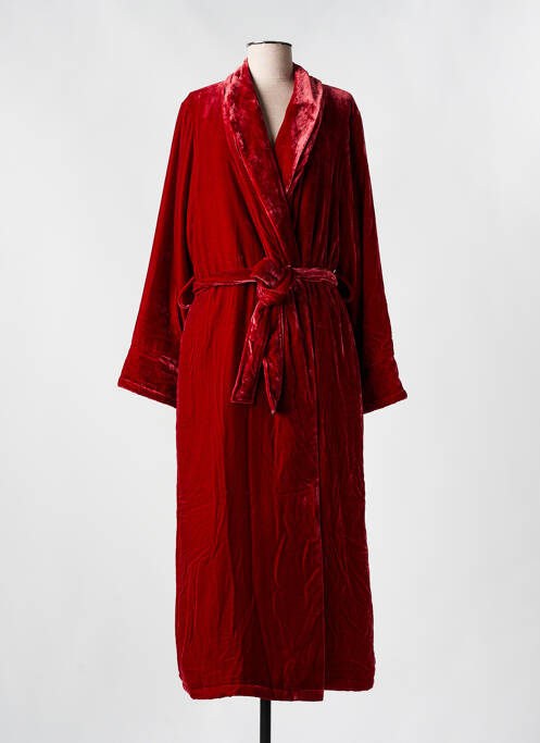 Robe de chambre rouge fonce VIVIS pour femme