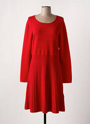 Robe mi-longue manches longues manches longues rouge GERRY WEBER femme