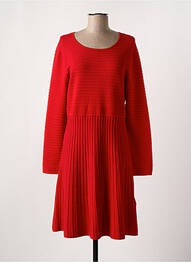 Robe mi-longue manches longues manches longues rouge GERRY WEBER femme