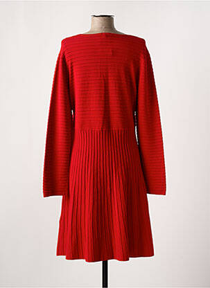 Robe mi-longue manches longues manches longues rouge GERRY WEBER femme