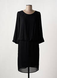 Robe mi-longue manches longues manches longues noir BETTY BARCLAY femme