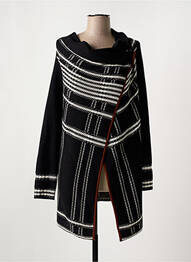 Gilet manches longues fermeture boutonnée sur le devant noir TAIFUN femme