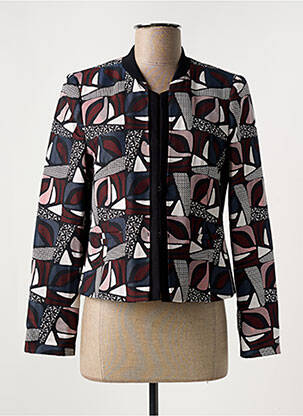 Veste casual col rond noir TAIFUN femme