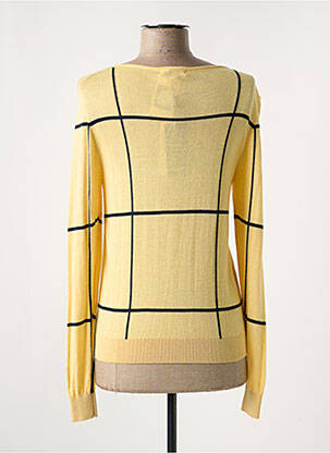 Gilet manches longues coupe cintrée jaune J & W femme
