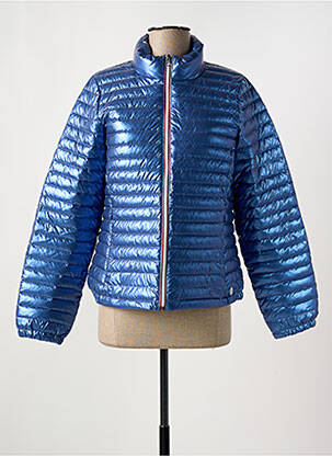 Doudoune poches sans capuche bleu MARINE DE SAVOIE femme