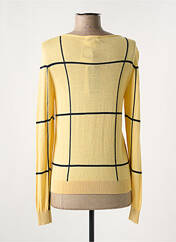 Gilet manches longues jaune J & W pour femme seconde vue