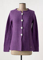 Gilet manches longues violet TINTA pour femme seconde vue