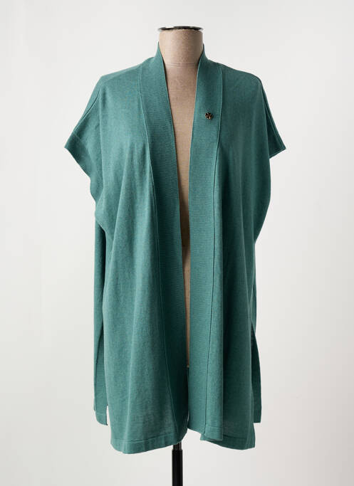 Gilet manches courtes vert LE PETIT BAIGNEUR pour femme