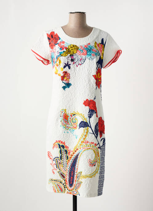 Robe mi-longue blanc OLIVIER PHILIPS pour femme