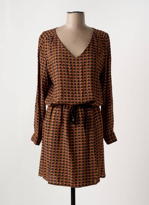 Robe mi-longue orange LE PETIT BAIGNEUR pour femme