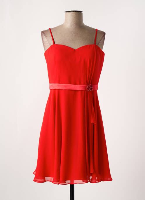Robe mi-longue rouge VERA MONT pour femme