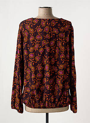 Blouse imprimé fleurs manches longues noir TELMAIL femme