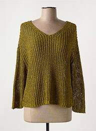 Pull maille ajourée manches longues vert BETTY BARCLAY femme