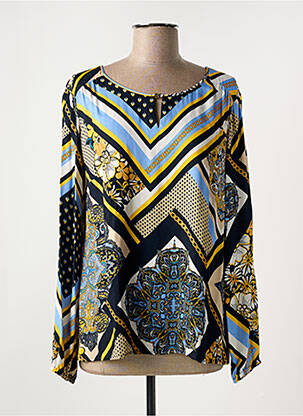 Blouse col rond manches longues jaune BETTY BARCLAY femme