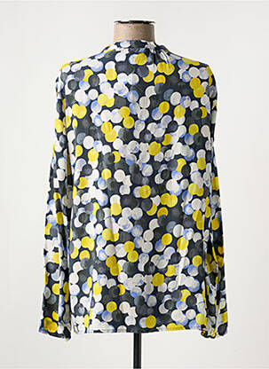 Blouse poignets boutonnés avec fente manches longues jaune BETTY BARCLAY femme