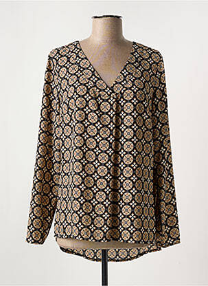 Tunique manches longues tissage crêpe beige BETTY BARCLAY femme