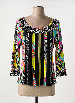 T-shirt manches 3/4 manches 3/4 noir OLIVIER PHILIPS femme