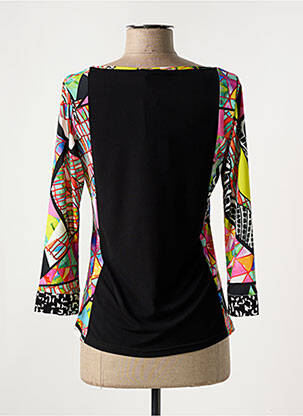 T-shirt manches 3/4 manches 3/4 noir OLIVIER PHILIPS femme