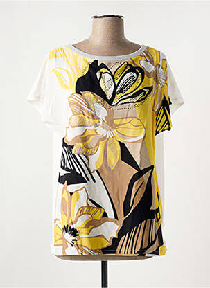 T-shirt coupe droite manches courtes jaune BETTY BARCLAY femme