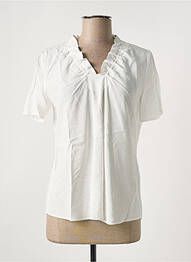 Blouse légère et transparente manches courtes blanc GERRY WEBER femme