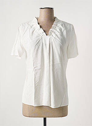 Blouse légère et transparente manches courtes blanc GERRY WEBER femme