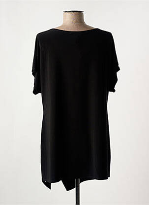 Tunique manches courtes col rond noir JOSEPH RIBKOFF femme