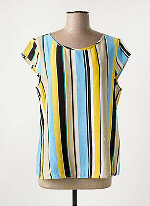 Blouse manches courtes manches courtes bleu COMMA, femme